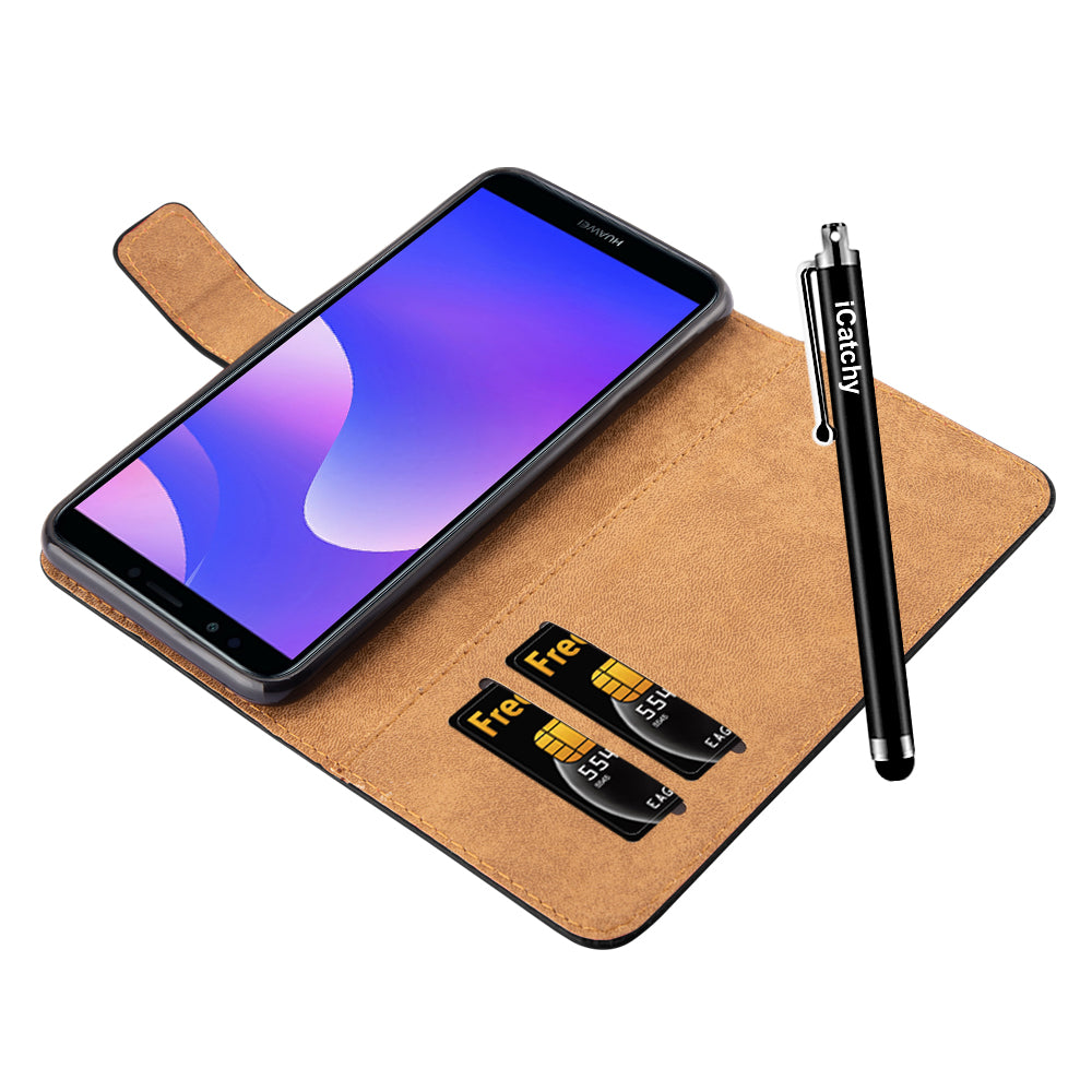 Huawei Y7 2018 Wallet Card Cover image 5