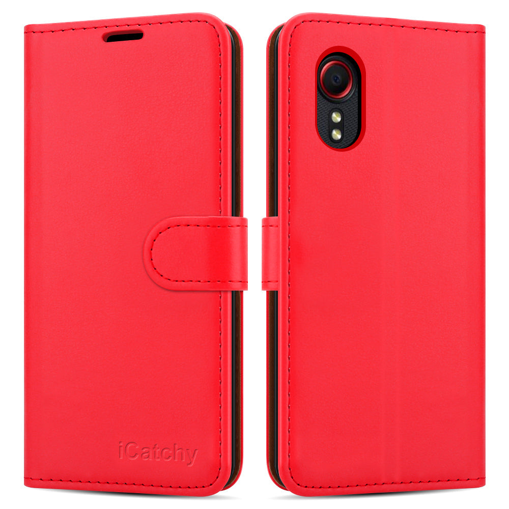 For Samsung Galaxy Xcover 5 Case Leather Wallet Book Flip Folio Stand View Cover Pouch compatible With Samsung Galaxy Xcover 5