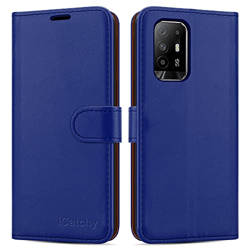 iCatchy For Oppo A94 5G Case Leather Wallet Book Flip Folio Stand View Cover Pouch for Oppo A94 5G