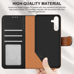 iCatchy for Samsung Galaxy A15 Case Leather Wallet Book Flip Folio Stand View Magnetic Protect RFID Blocking Cover compatible with Samsung A15 5G / A15 4G Phone Cover