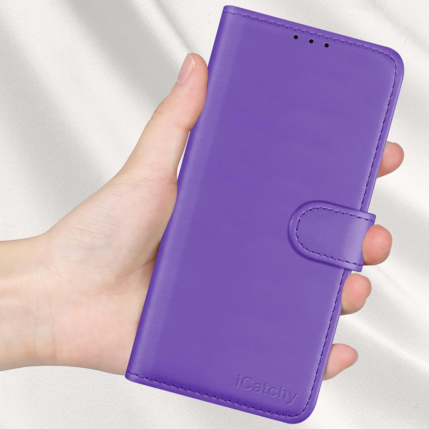 iCatchy for Google Pixel 8 Pro Case Leather Wallet Book Flip Folio Stand View Magnetic Protect RFID Blocking Cover Compatible with Pixel 8 Pro Phone