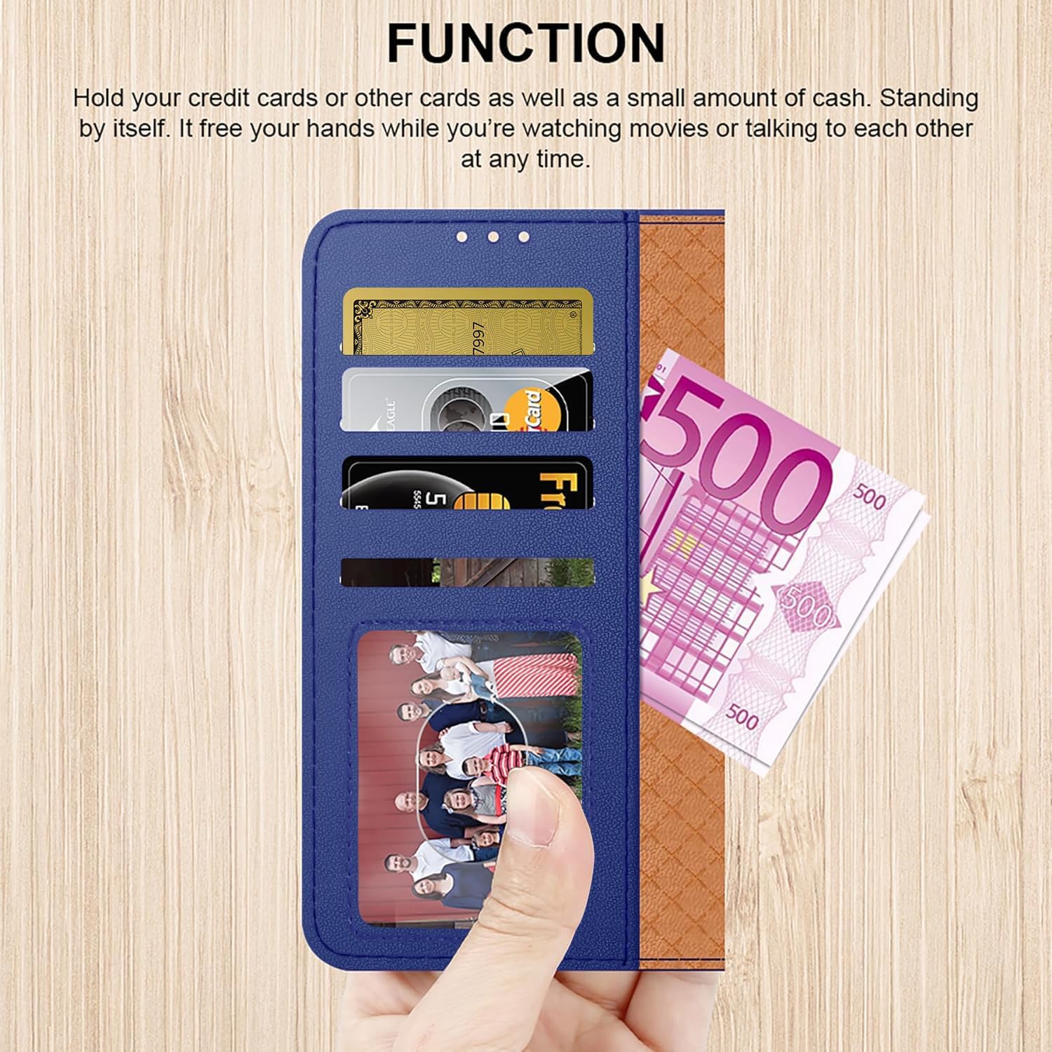 iCatchy for Honor Magic 7 Pro Case with 4 Card Slots Leather Wallet Flip Book RFID Blocking Magnetic Closure Kickstand Shockproof Protective Phone Cover Compatible with Magic 7 Pro