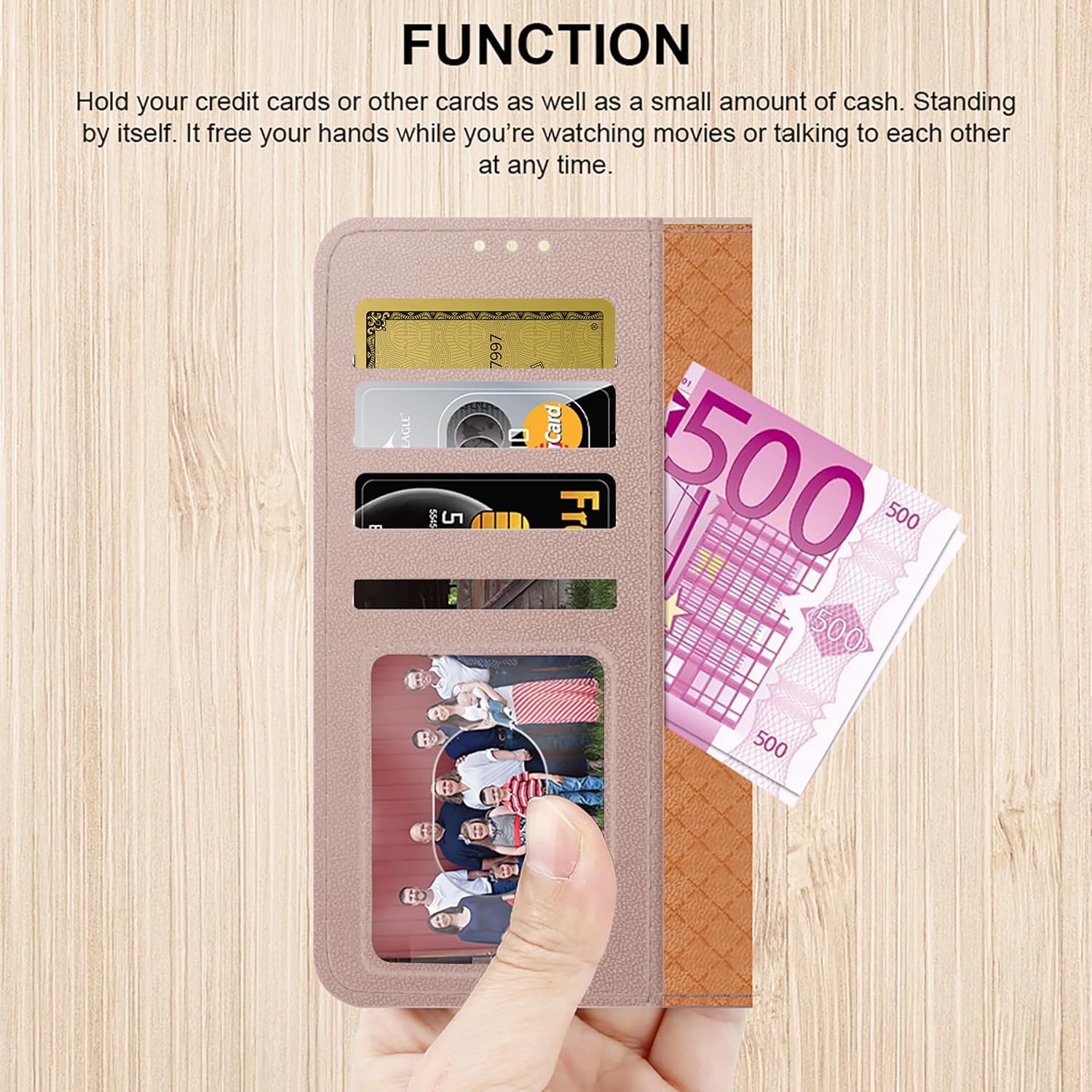 iCatchy for Honor Magic 7 Pro Case with 4 Card Slots Leather Wallet Flip Book RFID Blocking Magnetic Closure Kickstand Shockproof Protective Phone Cover Compatible with Magic 7 Pro