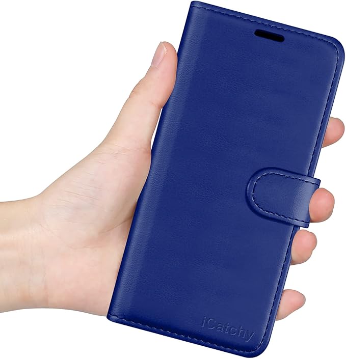 iCatchy for Oppo A57 5G Case Leather Wallet Book Flip Folio Stand View Cover with Card Slots and Kickstand for Oppo A57 5G Phone Cover