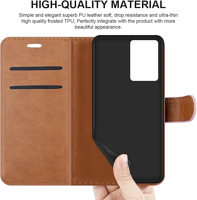 iCatchy for Oppo A57 5G Case Leather Wallet Book Flip Folio Stand View Cover with Card Slots and Kickstand for Oppo A57 5G Phone Cover
