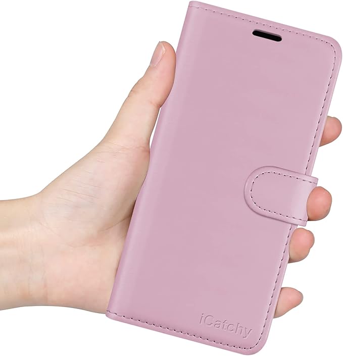 iCatchy for Oppo A57 5G Case Leather Wallet Book Flip Folio Stand View Cover with Card Slots and Kickstand for Oppo A57 5G Phone Cover