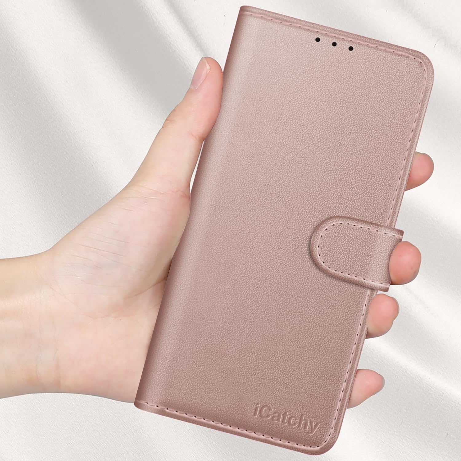 iCatchy for iPhone 17 Pro Max Case with 4 Card Slots Leather Wallet Flip Book Magnetic Closure Kickstand Shockproof Protective Phone Cover compatible with iPhone 17 Pro Max