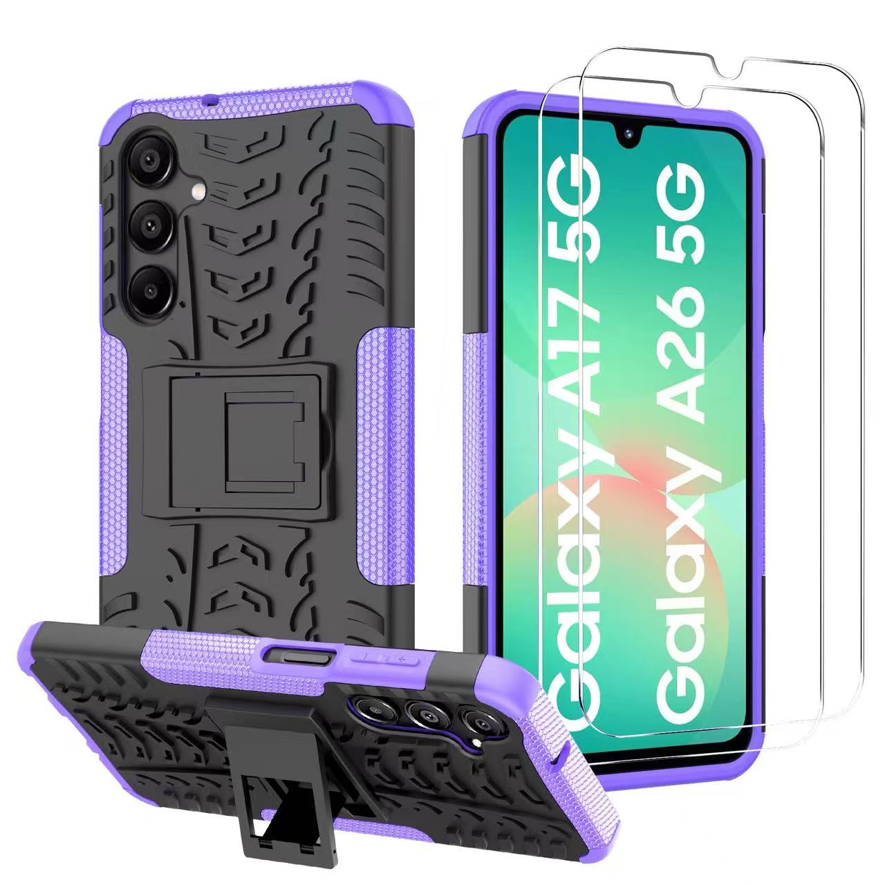 iCatchy Case for Samsung A17 5G / A26 5G, Heavy Duty Hard Tough Dual Layer Hybrid Shockproof Cover Compatible with Galaxy A26 / A17 Phone Case