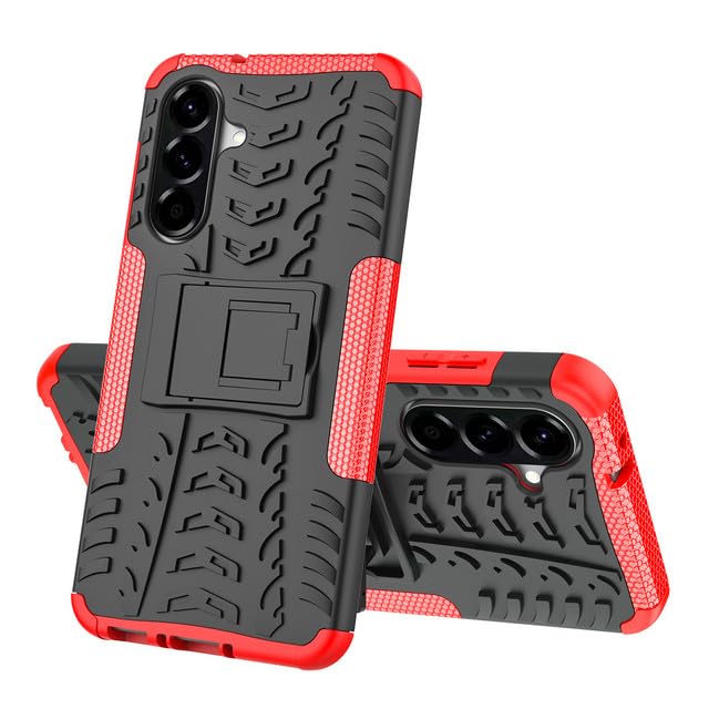 iCatchy Case for Samsung A56 5G Military Grade Shockproof, Heavy Duty Hard Tough Dual Layer Robust Bumper Kickstand Cover and 2 Screen Protector Tempered Glass for Galaxy A56 Phone