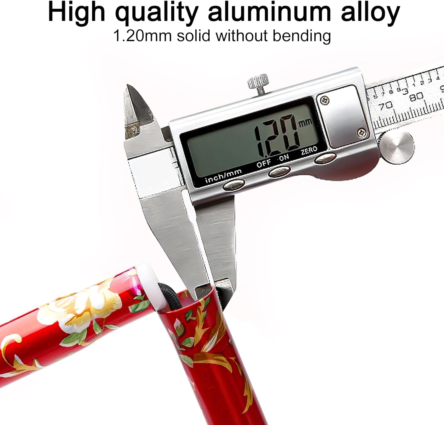 iCatchy Walking Flexible Stick, Easy Adjustable Height Folding Extendable Walking Aid Mobility Aid Collapsible Walking Stick for Unisex UKCA Approved